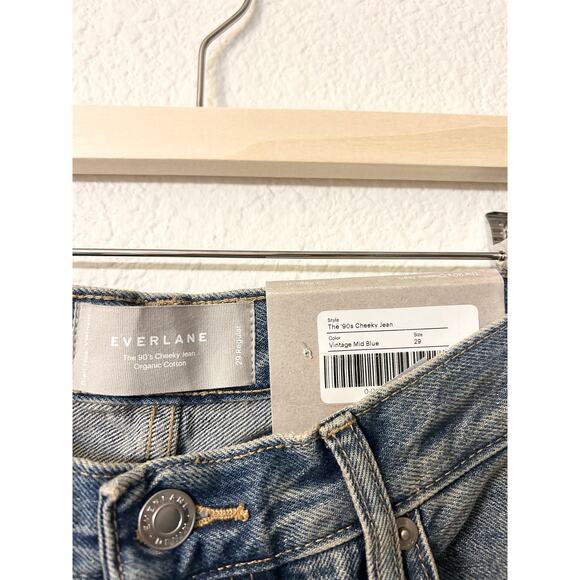 Everlane The ’90s Cheeky Jean in Vintage Mid Blue 29 Regular NWT - Picture 4 of 8